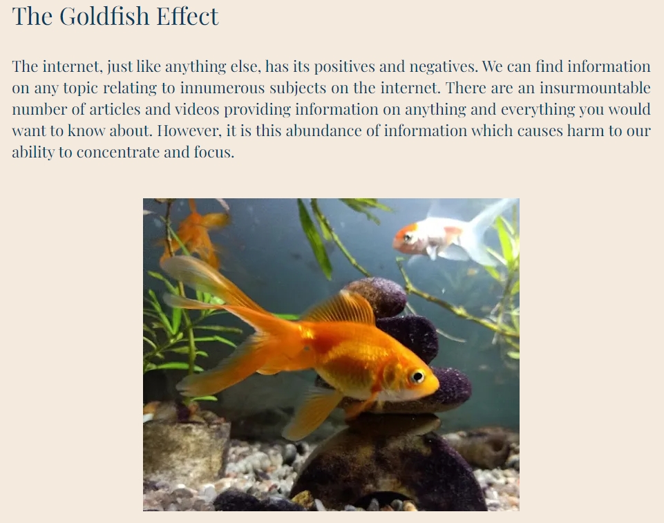 goldfish effect