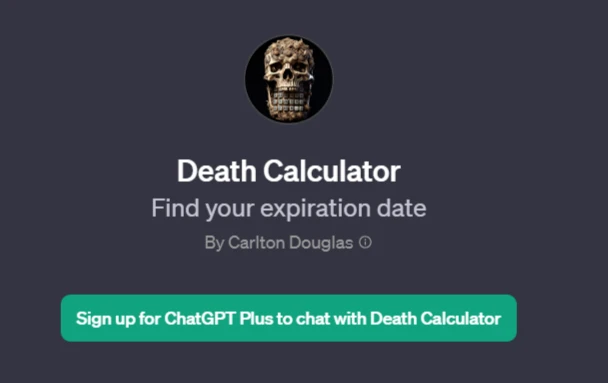 ChatGPT Death Calculator